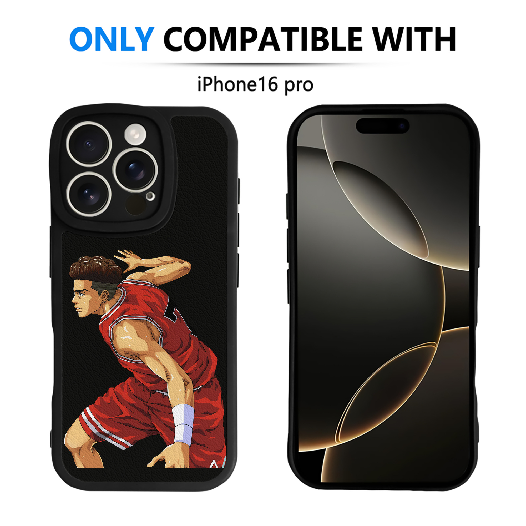 （画像用） SLAM DUNK／スラムダンク 【iPhone 16シリーズ対応】シリコンスマホケース（レザー調） 材質：シリコン